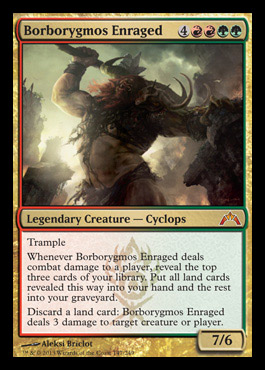 borborygmos enraged gruul guild leader mythic gatecrash spoiler