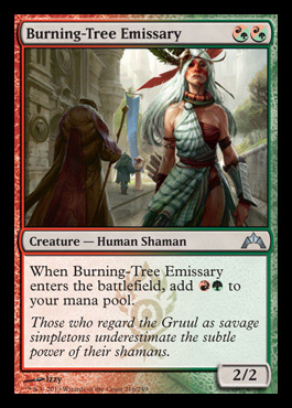 burning tree emissary gruul hybrid gatecrash spoiler