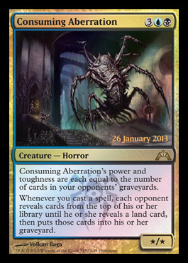 consuming aberration promo dimir gatecrash spoiler