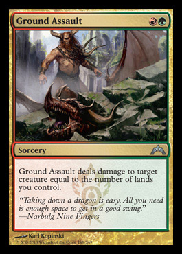 ground assault gruul gatecrash spoiler