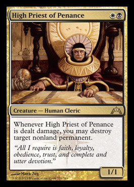 high priest penance orzhov gatecrash spoiler