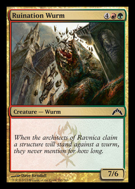 ruination wurm gruul gatecrash spoiler