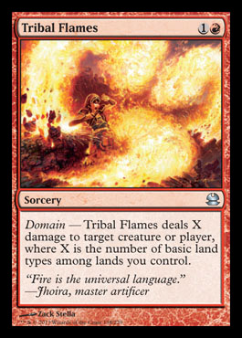 tribal flames modern masters